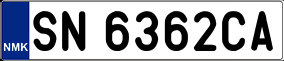 Trailer License Plate